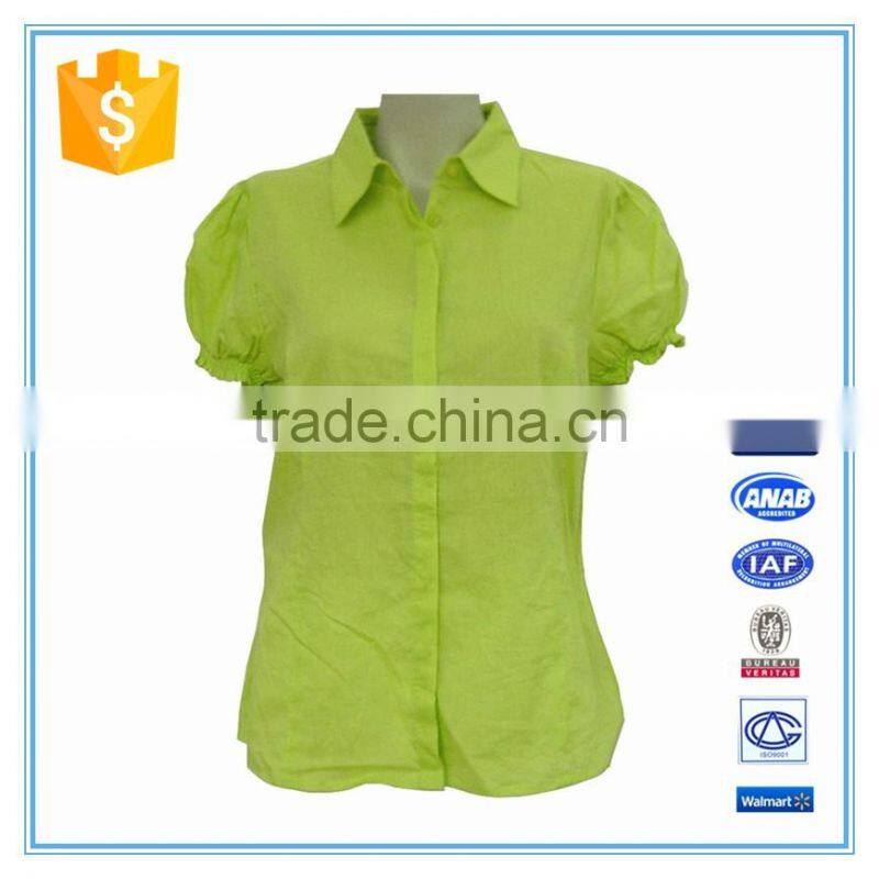 Ladies Puff Sleeves Casual Shirt
