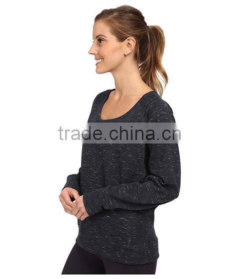 women round collar jumper pullover necklines females solid color fleece sweatshirt