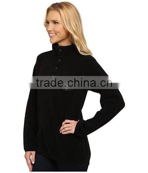 OEM service women knitted light weight pocket decoration left chest pullover sweater made in China