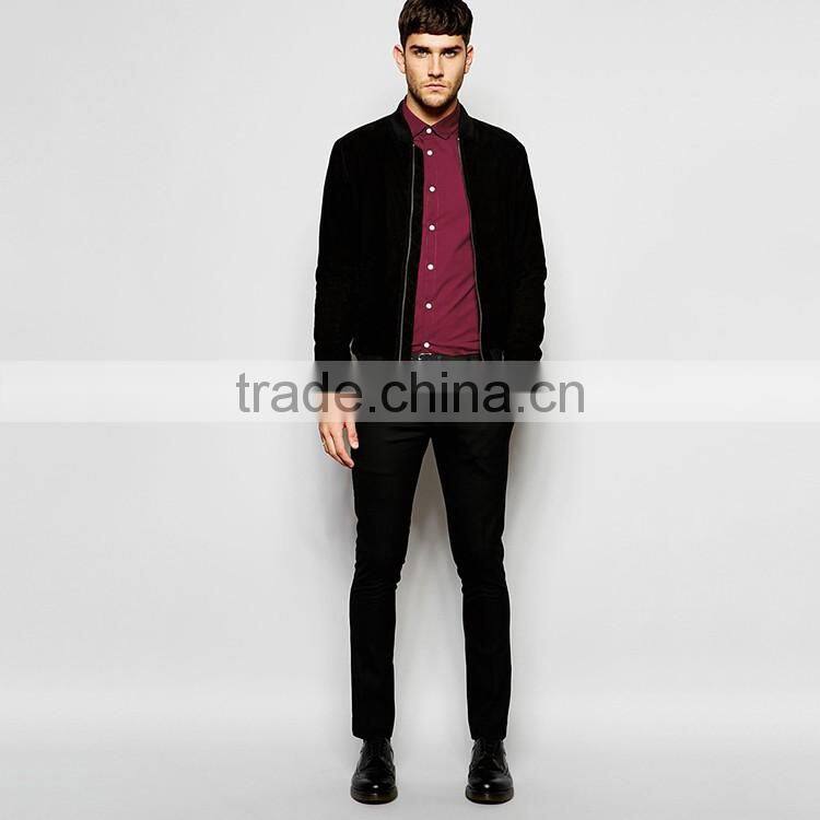 Slim Fit mans red shirt with long sleeves, latest formal shirt designs for men