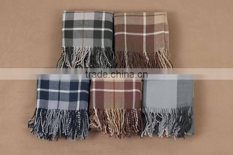 2014 New fashion men winter cashmere scarf
