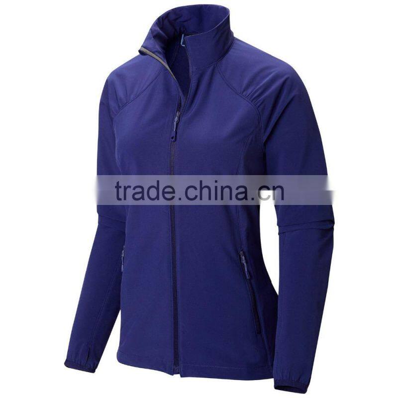 custom colors warm hiking softshell jacket women