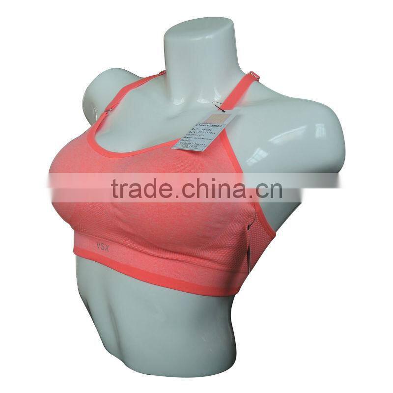 Wholesale sportswear lingerie seamless sexy women's nylon tube bra