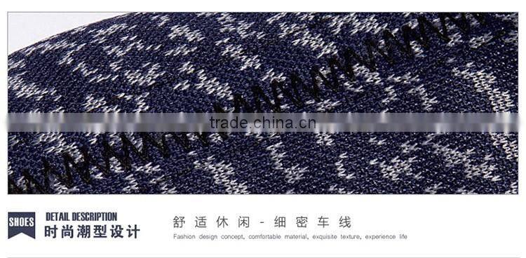 Hot Sale Man Running Breathable Shoe With No Brand Flyknit Fabric Casual Shoes