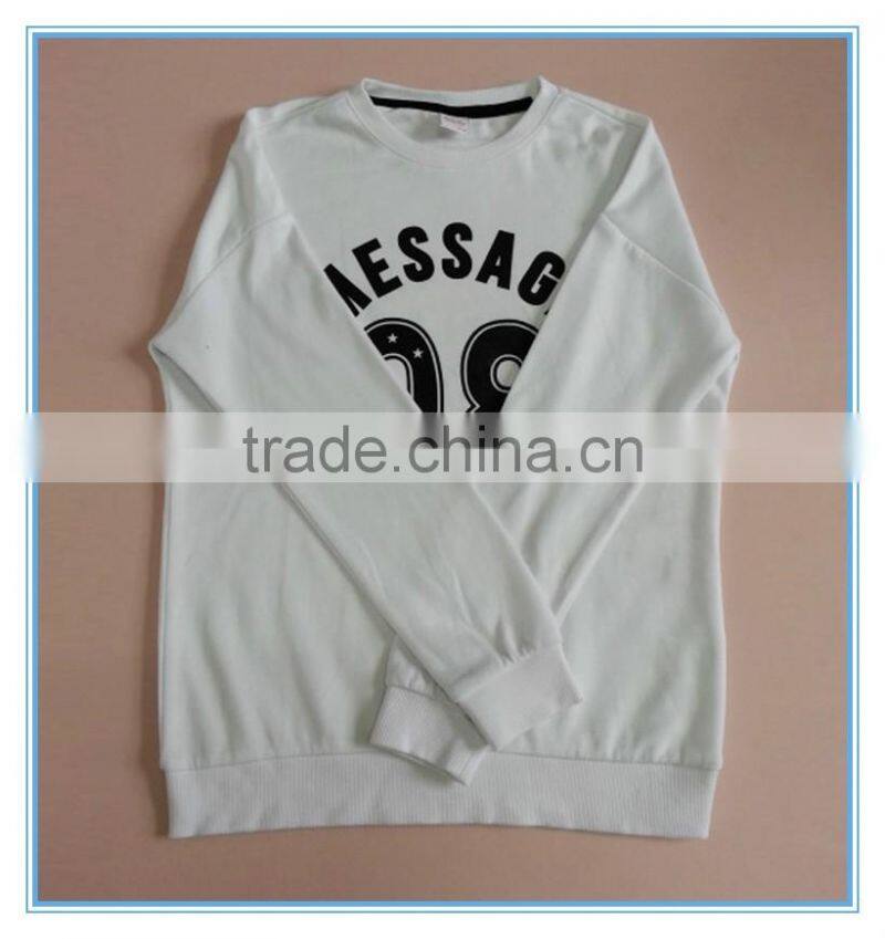 Knitted pullover sweatshirt hoodies, custom hoodies/sweatshirt, plain round neck t-shirt