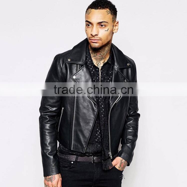 China Alibaba OEM latest design leather jacket