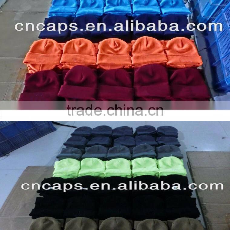 snowboard beanie various neon colors custom woven label knitted beanie