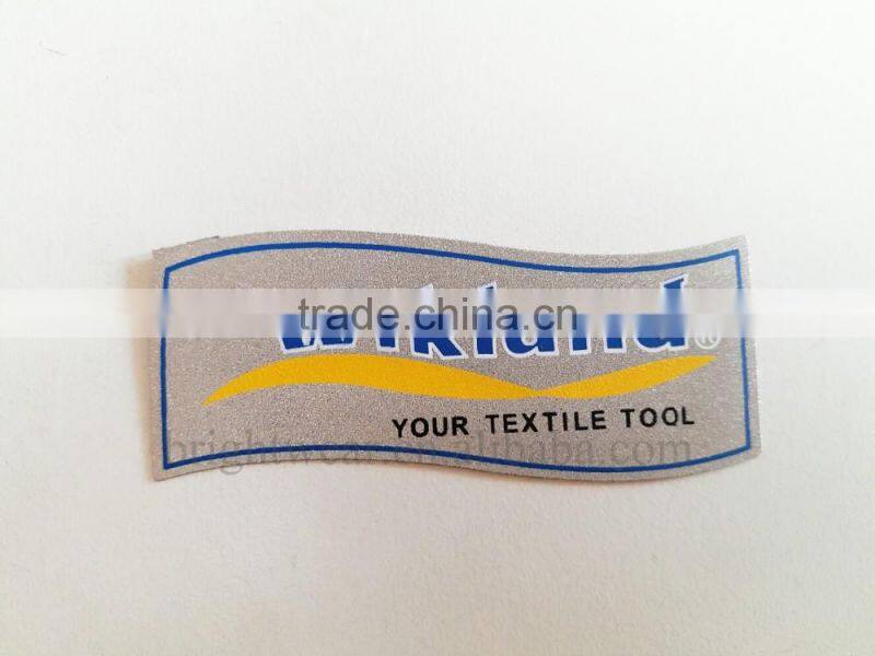 Reflective logo and high visibility letters be sewn on garments or bags