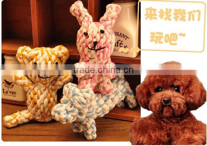Manufacture directly Custom Cleaning teeth Cotton rope big size toy for dog
