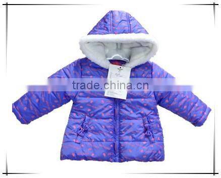 printed padding girls winter coats factory shishi fujian