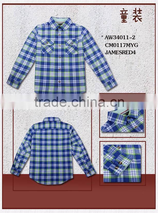 latest collection of kids casual flannel shirt design