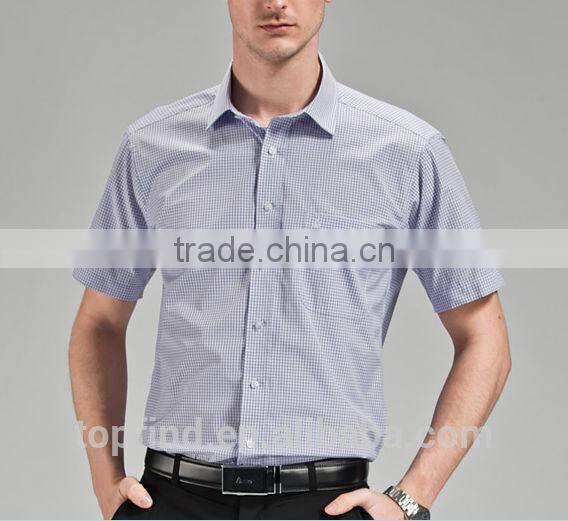 Fashion good quality model summer short sleeve man shirt