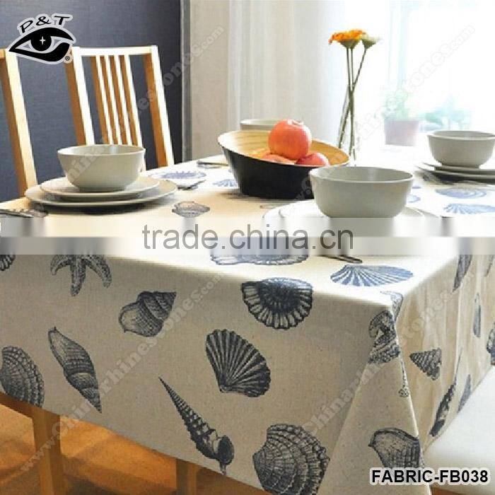 140cm Vintage canvas textile cotton linen fabric for table cloth curtain household