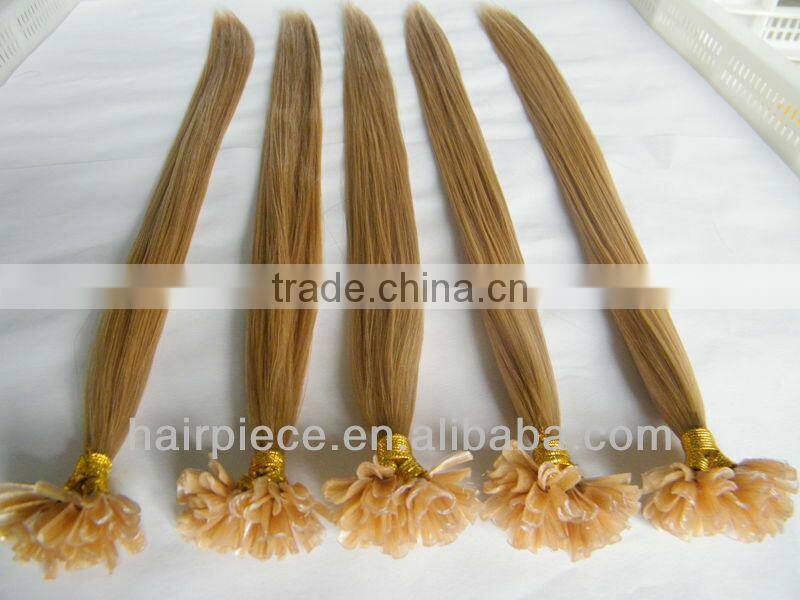 Factory Frice Nail Hair Extension Tangle Free No shedding Brazilian Human Hair Pre bonded U Tip Hair