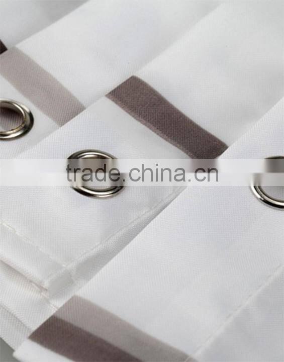 double swag shower curtain with valance