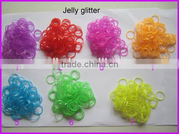 European top selling glow in the dark loom rubber bands