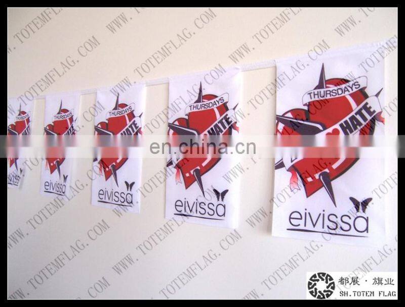 Decorative outdoor flags , Durable String Flags , Bunting National Flag
