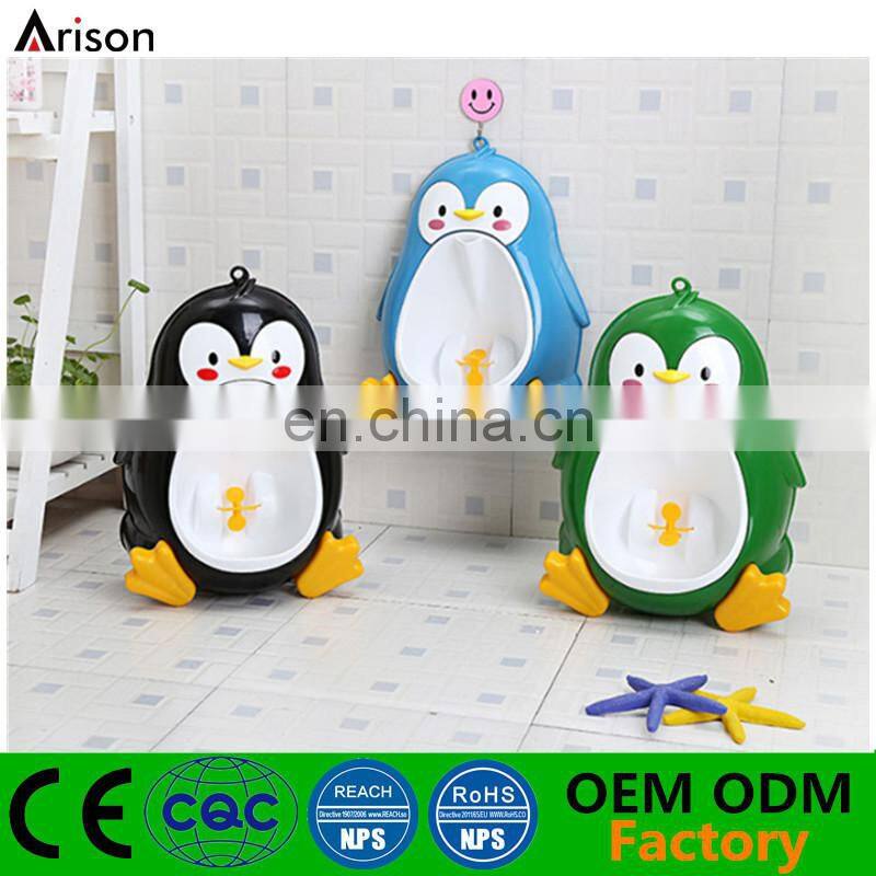 Plastic penguin wall urinal boys' piss training potty piss training toilet