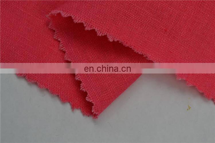 Rose red for women linen fabric wholesale
