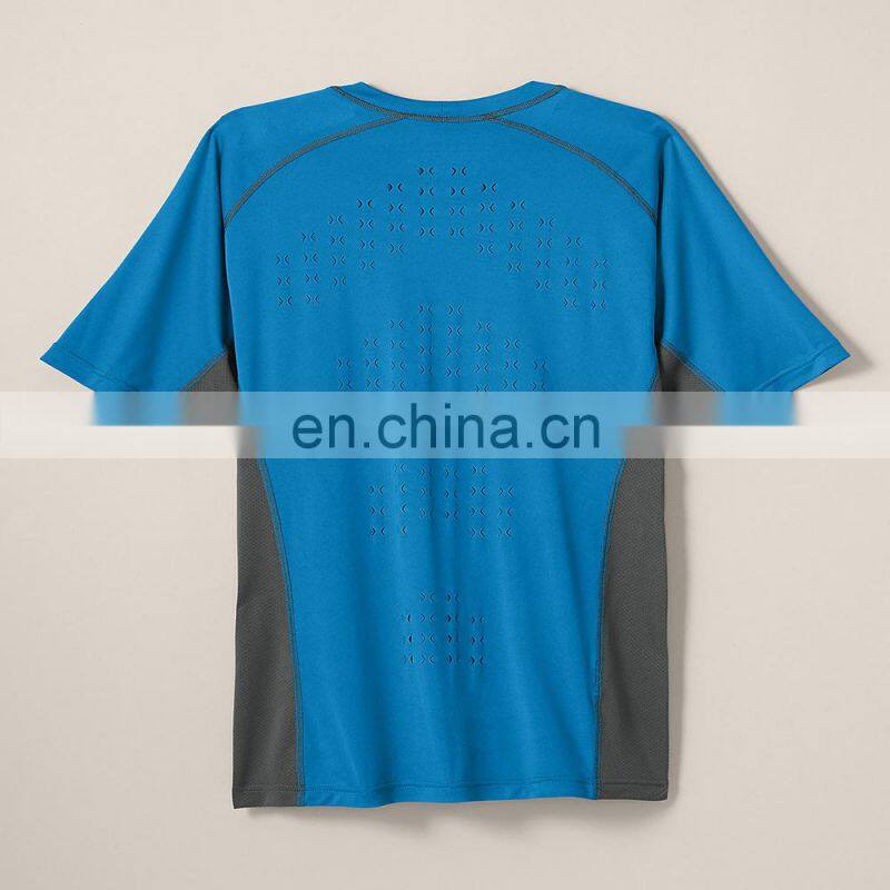 custom quick dry mesh design sports t-shirts