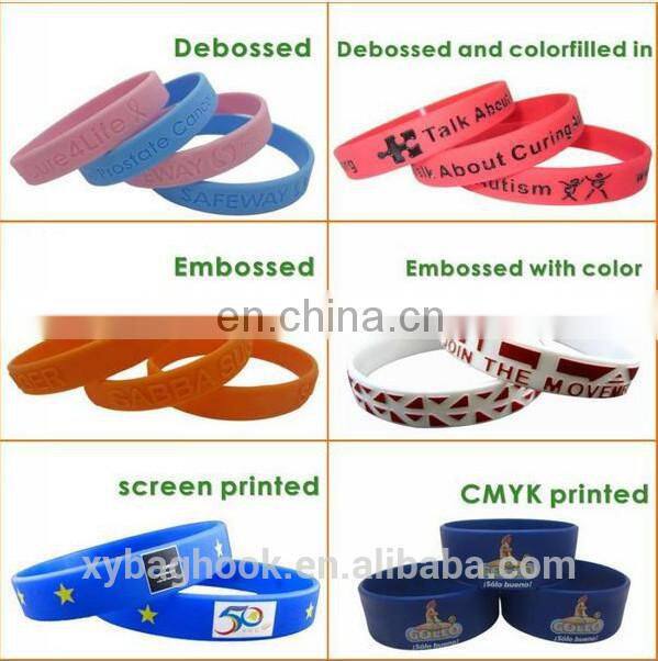 Bottle price thick silicone bracelet for summer camp
