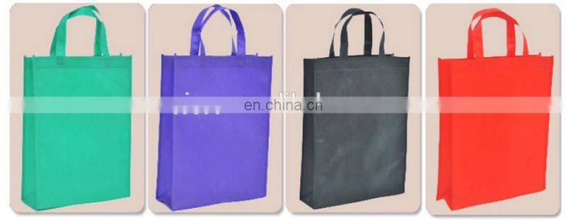 Cheap pure color non woven gift printed shopping bag