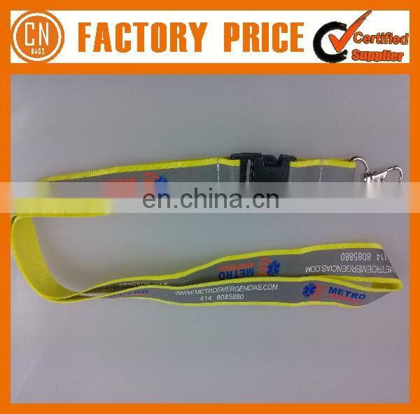 Customized Logo OEM Designed Reflective Strap Lanyard