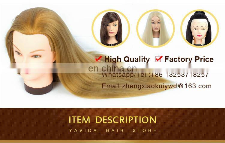 Lightweight Cosmetology 100% human hair training doll head training head for barber