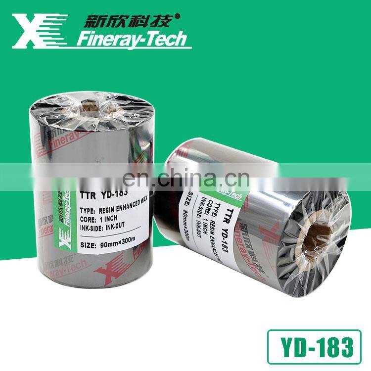 Premium resin ribbon for gloss synthetics 110MM*300M---Black