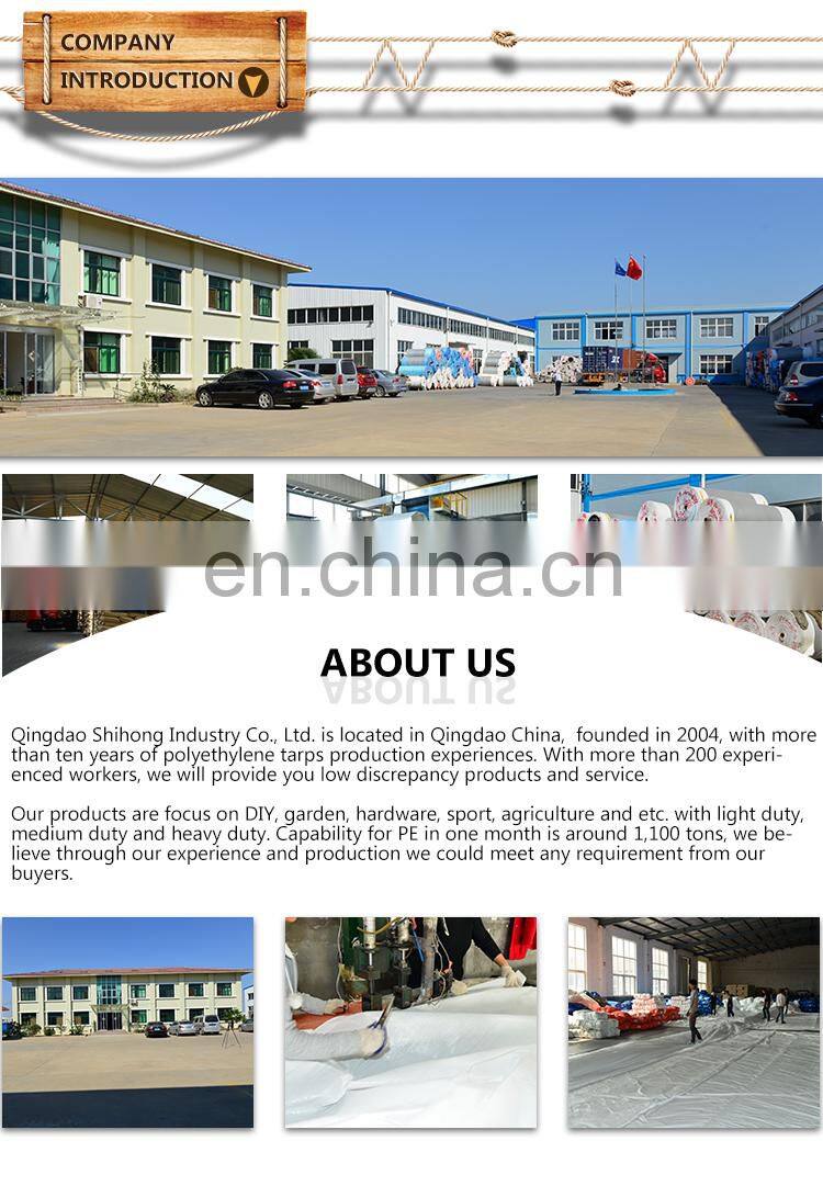 Waterproof Sheet for Outdoor Use Laminated Fabric Manufacturer PE 500 Plastic Sheet