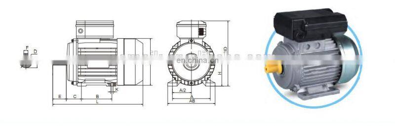 AC Series 1.5 kw motor single phase 2hp electric motors
