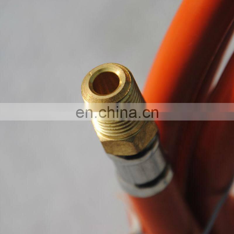 Russian BBQ Grill Oven Parts Orange PVC Gas Hose Pipe, Gas Flexible Hose Pipe, PVC Gas Hose With Fittings
