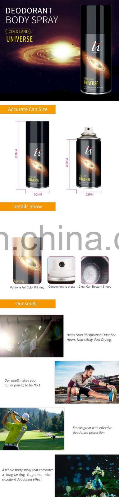 Ti Cheap Deodorant Body Spray(A031VA, Universe Series) with Fragrance, High Quality Top-Selling Deodorant Spray with Good Scent