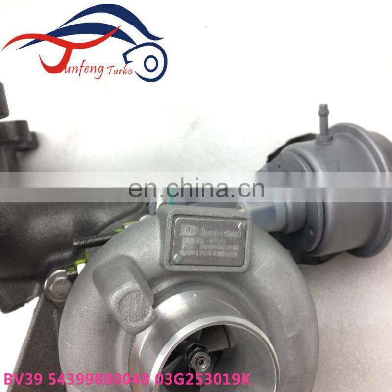 BV39 Turbo 54399700048 03G253019J Turbocharger For Volkswagen Caddy Passat JETTA III (1K2) Golf Touran with BXE/BKC/BLS Engine