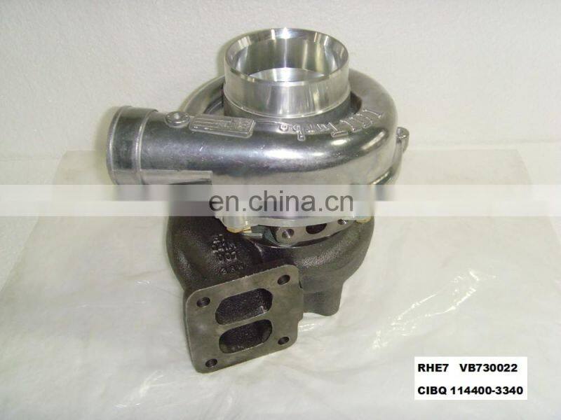 RHE7 Turbocharger VB730022 71456285 114400-3340 CIBQ Turbo for ISUZU Excavator Construction 6SD1T Engine parts