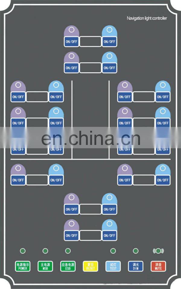 Ship/Vessel Sound and Visual Alarm Navigation Light Control Panel