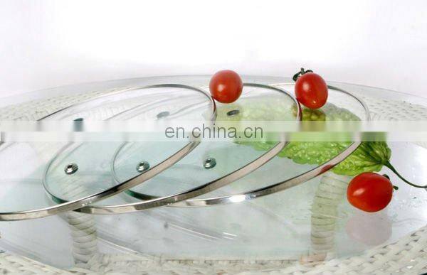 tempered glass lid with steam hole