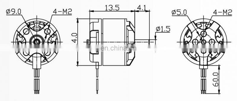 D1106 KV3800 Outrunner brushless dc motor