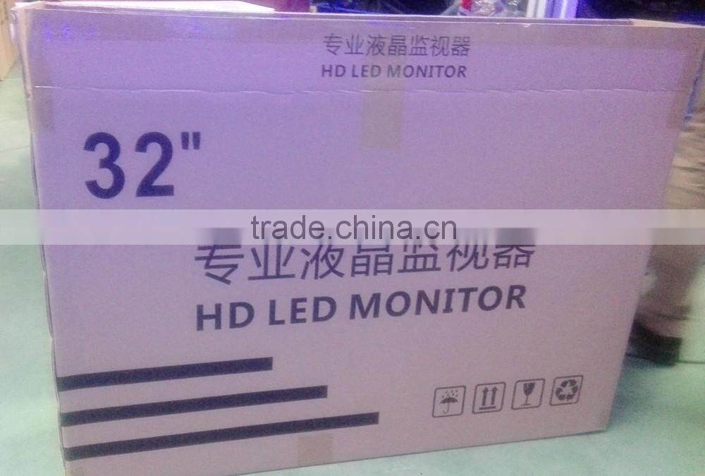 Professional 32 inch lcd CCTV Monitor with VGA, HDMI, DVI, YPbPr interfaces