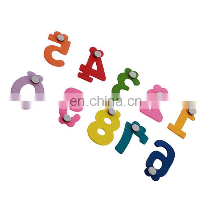 X mas Gift Set 10 Number Wooden Souvenir Fridge Magnet Education Learn Cute Kid Baby Toy 3D Fridge Magnet