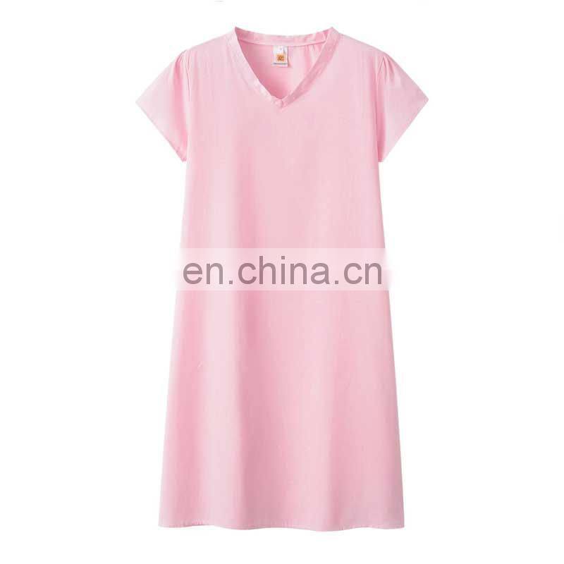 Custom LOGO Women Summer T-shirt Dresses Casual Loose Swing Flare Short Sleeve Beach V-neck Plus Size Tank Tops Dress S-5XL