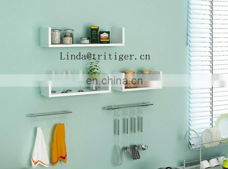 Eco-friendly set of 3 piece floating wall shelf ledge