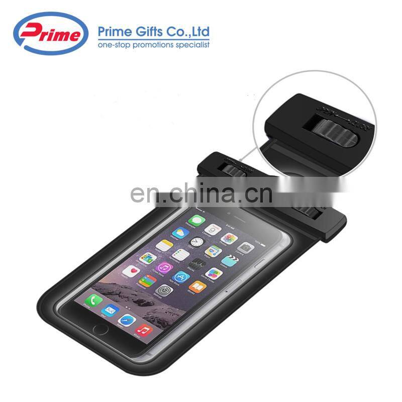 Factory Price Waterproof Mobile Plastic Bag Hard Case with Lanyard