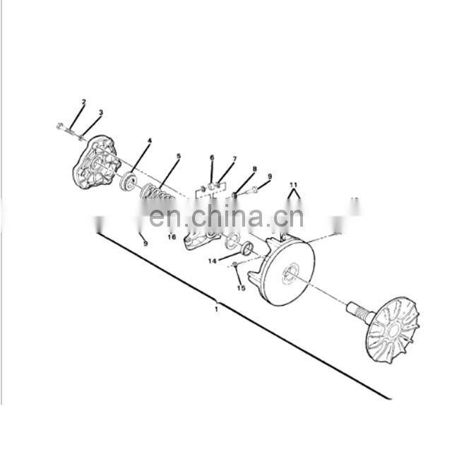 2002-2006 Polaris SPORTSMAN 500 Primary Drive Clutch OE.1321976