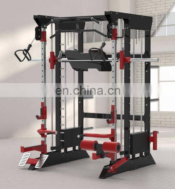 ASJ-S114B Functional Trainer & Smith Squat leg press strength machine fitness equipment machine