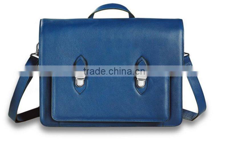 New design genuine pebble leather convertible backpack or crossbody messenger bag