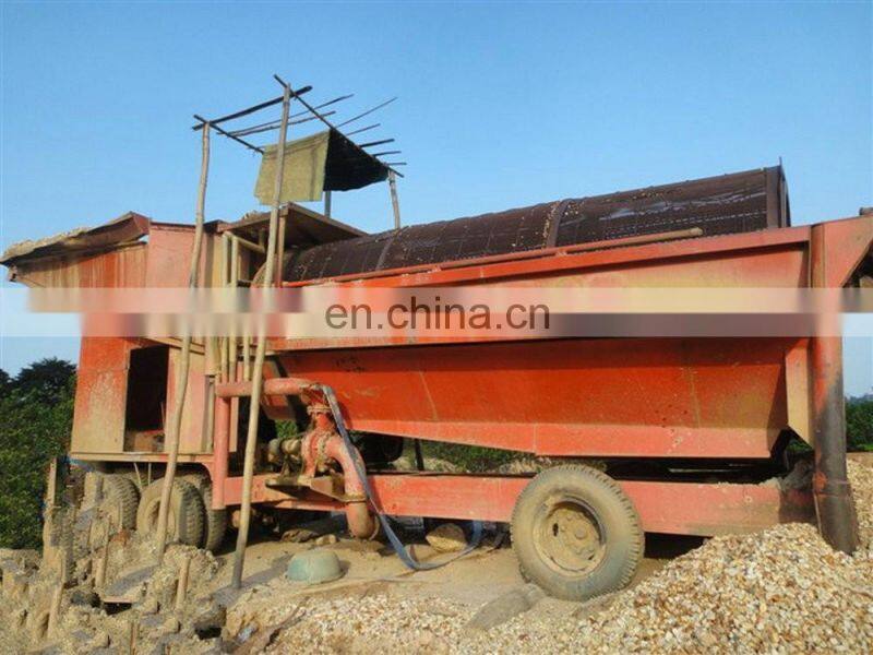 Movable type mobile clay gold separation washer machine factory price for Ghana