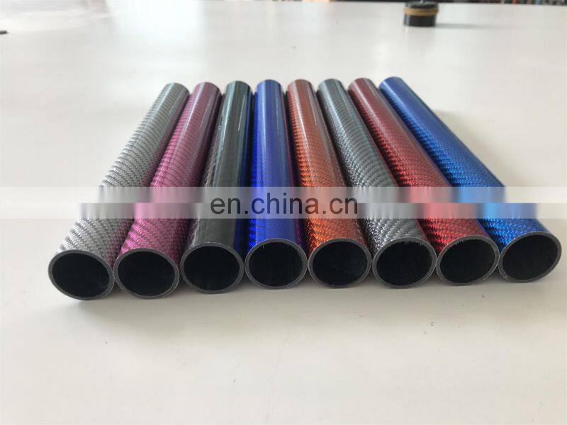Hot Sale Colorful Carbon Fiber Tube, 3K Woven Carbon Fiber Tube