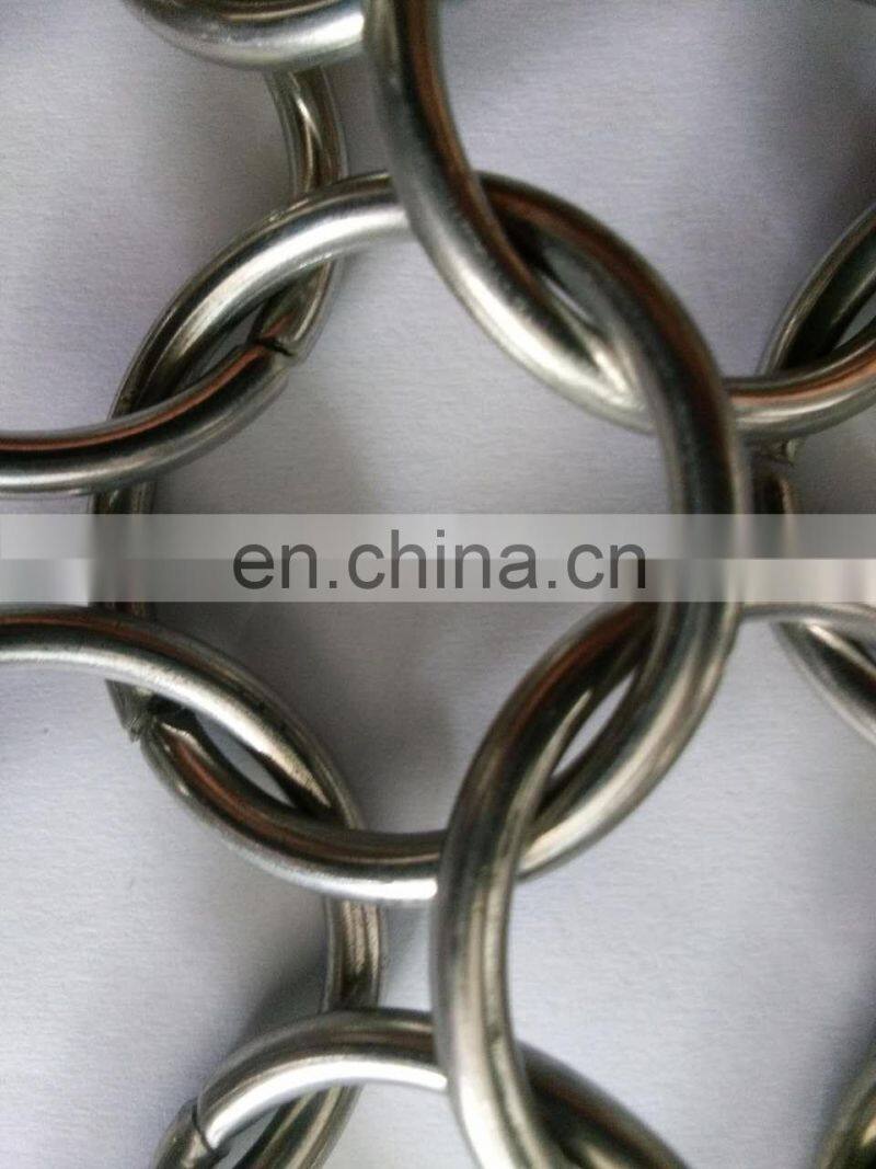 Stainless Steel Decorative Metal Chain Braid Ring Mesh
