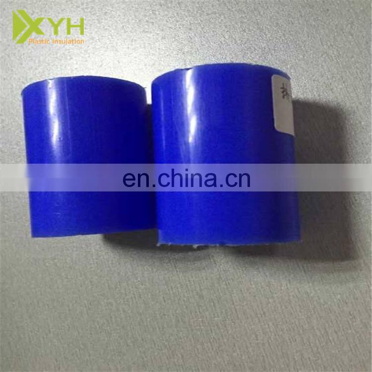 Blue color PA6 bar/ natural blue mc Nylon threaded rod